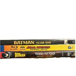 Lot of 3 Batman Animated Movies & Series DVDs Blu-ray DC Comics Year One Animal